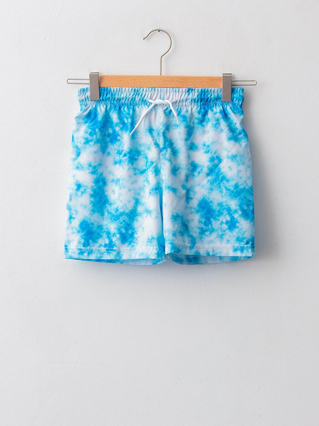 Batik Patterned Quick Dry Boy's Marine Shorts -S1M857Z4-LQQ