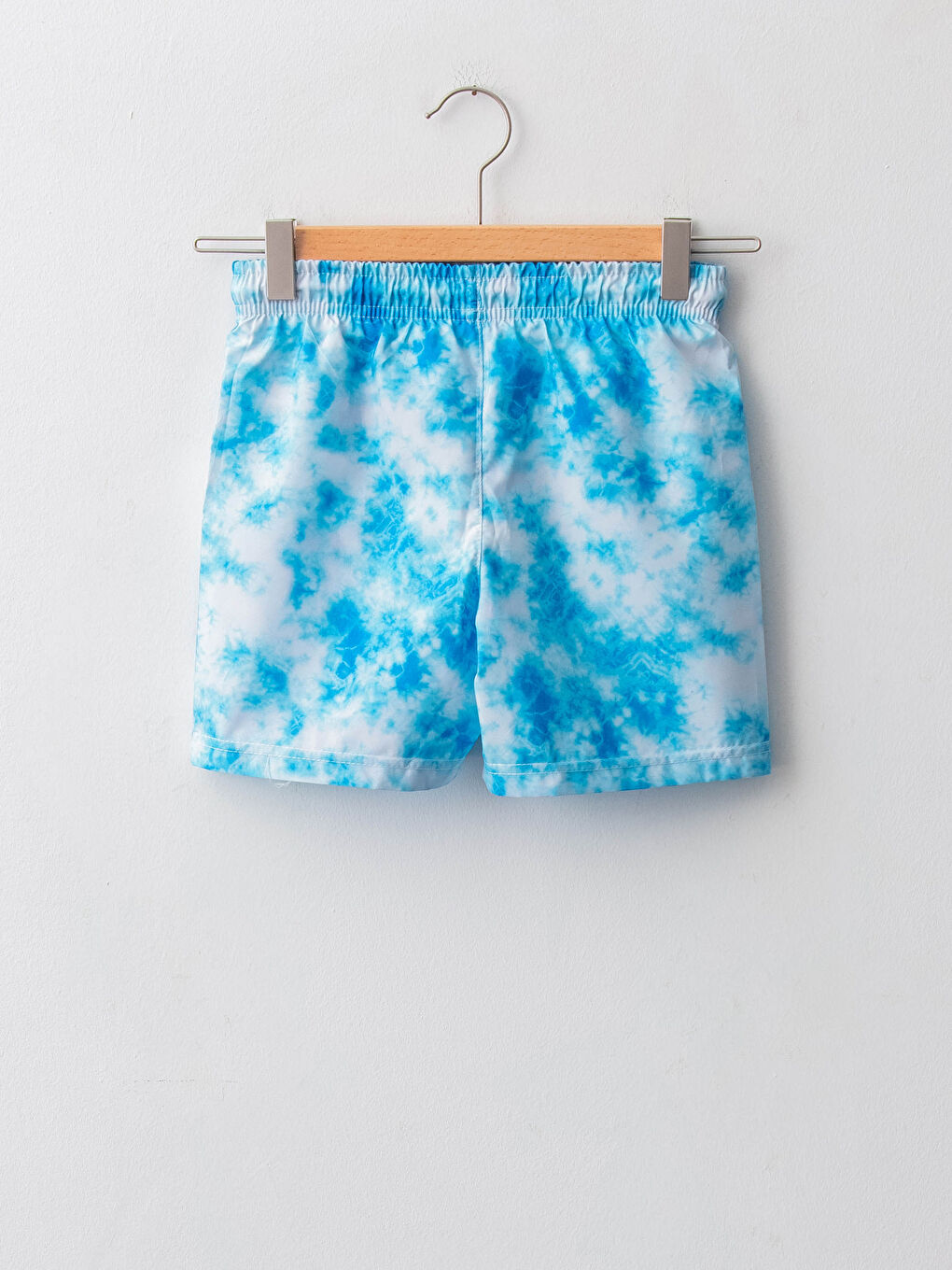 Batik Patterned Quick Dry Boy's Marine Shorts -S1M857Z4-LQQ
