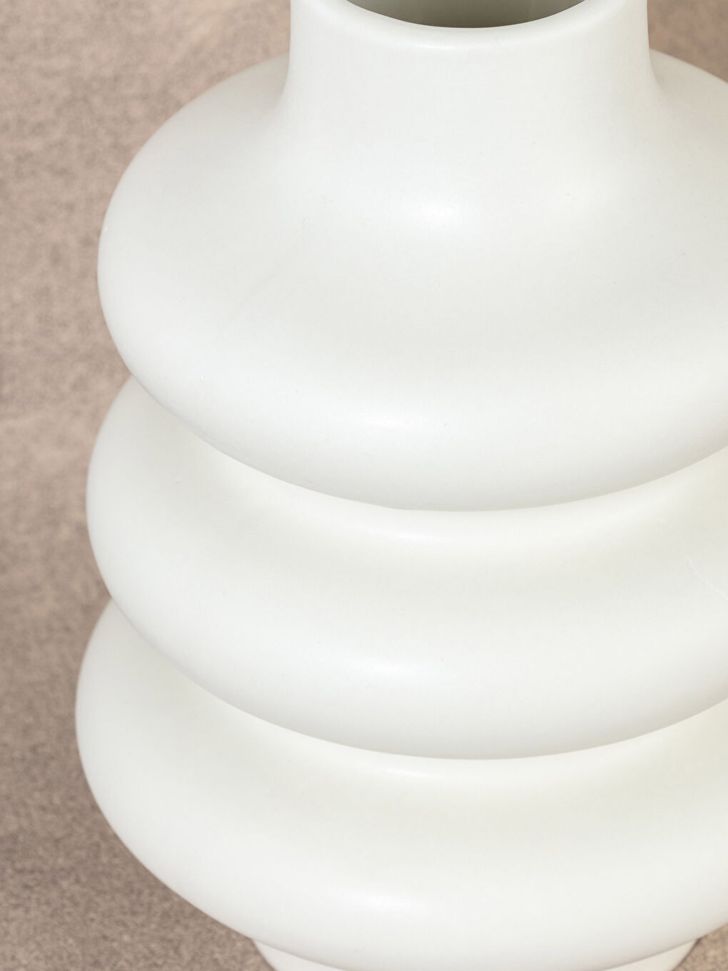 Bej Dekoratif Seramik Vazo 17x17x25 cm-3