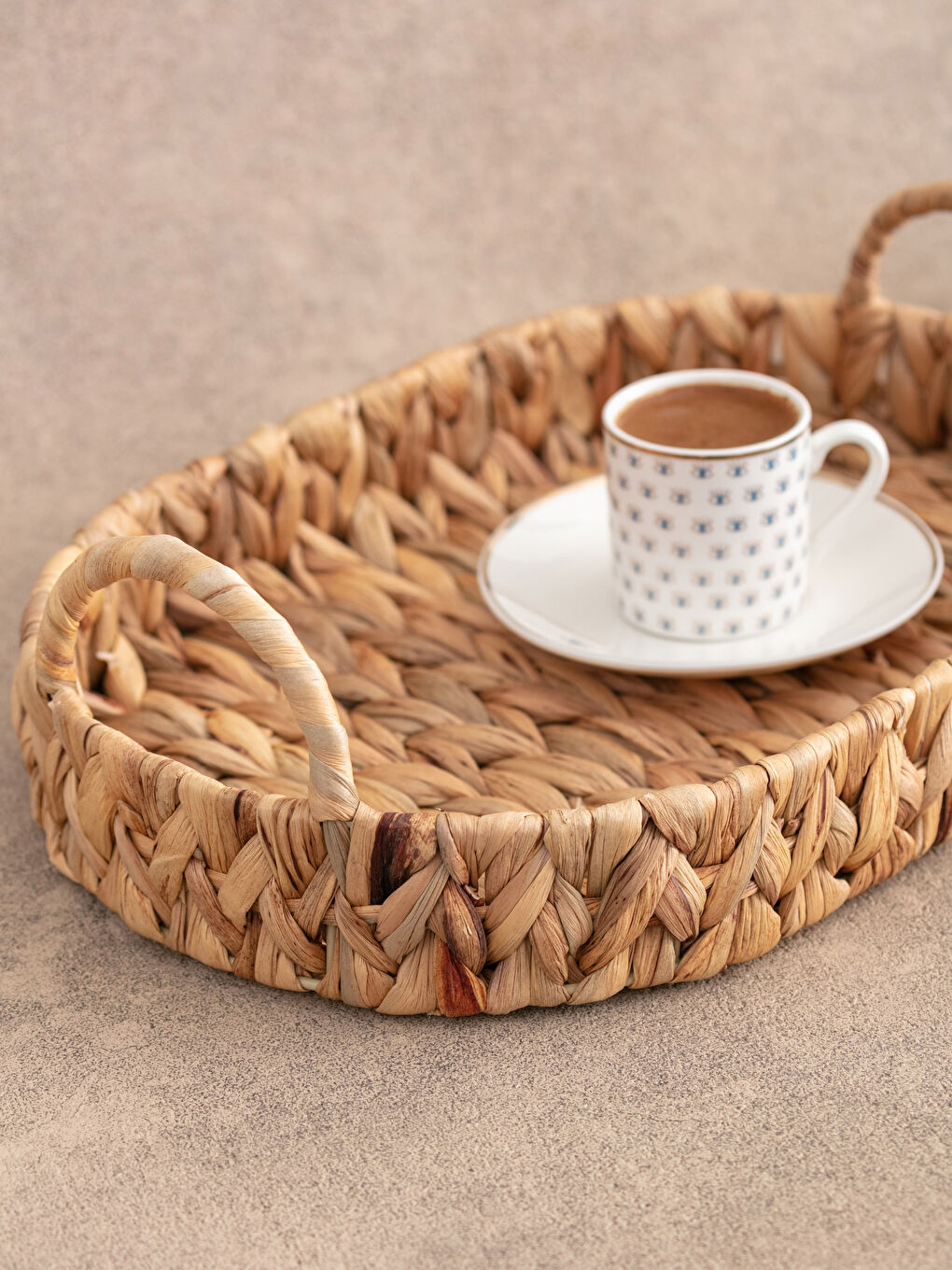 Kahverengi Hasır Tepsi 34x23x5 cm-1