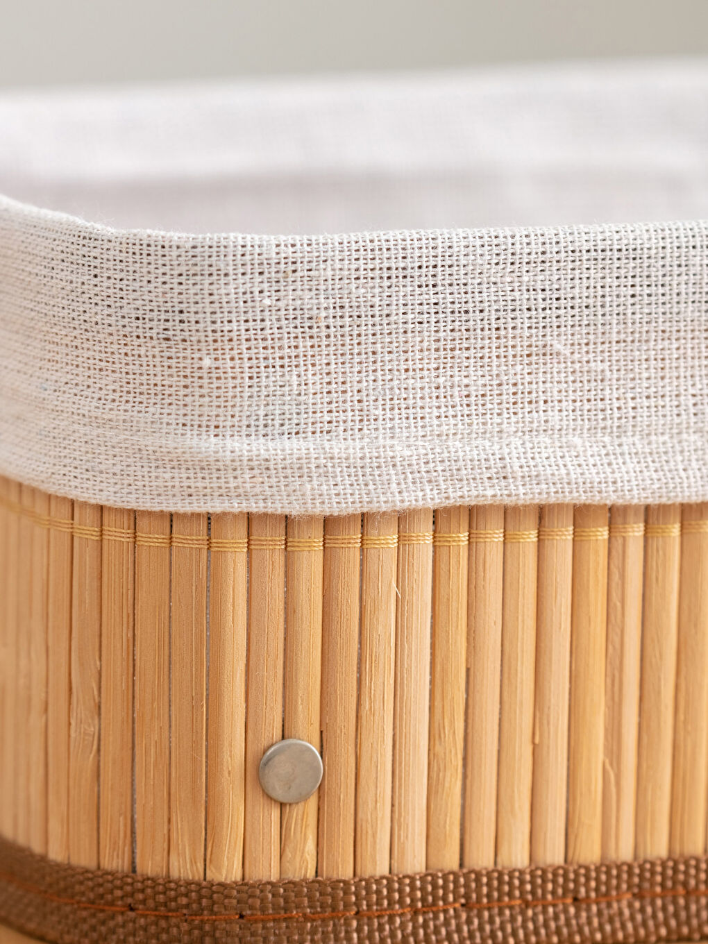 Kahverengi Bambu Organizer Sepet 26x16x10 cm-2