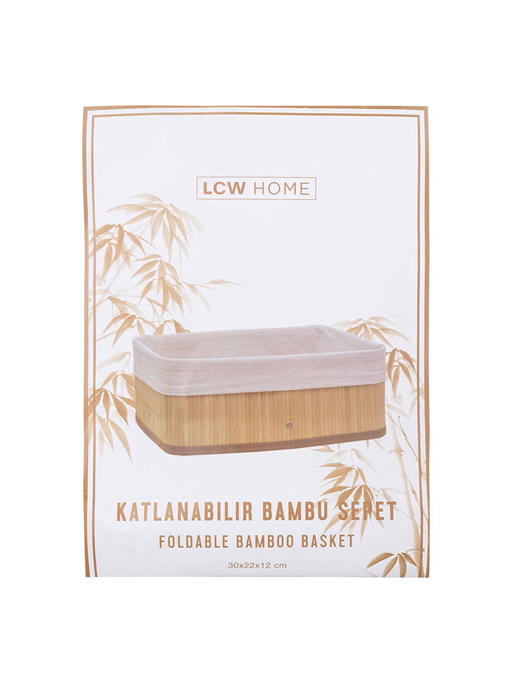 LCW HOME Bambus Organizer Korb 30x22x12 Cm -S22667Z8-T8A