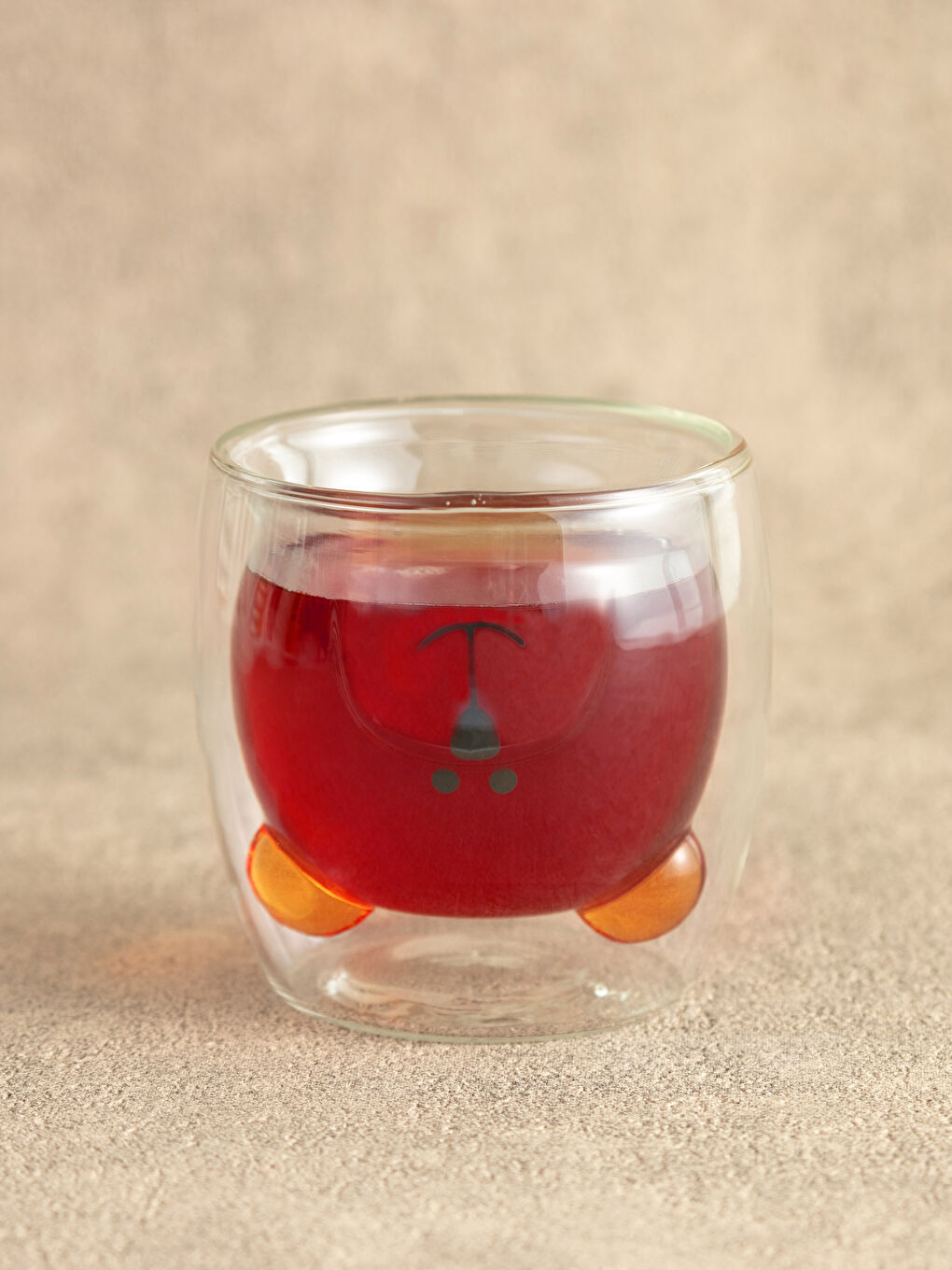 LCW HOME Double Walled Printed Glass Mug Cup 220 Ml -S23196Z8-Q57