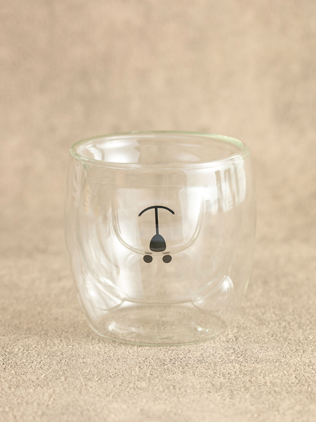 LCW HOME Double Walled Printed Glass Mug Cup 220 Ml -S23196Z8-Q57