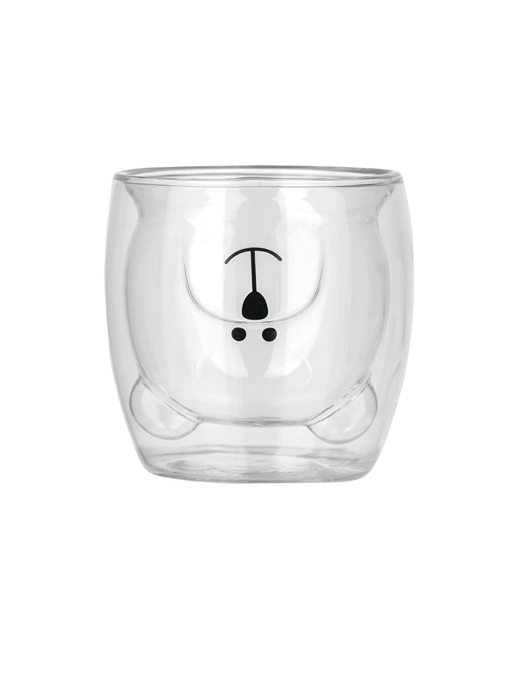 LCW HOME Double Walled Printed Glass Mug Cup 220 Ml -S23196Z8-Q57