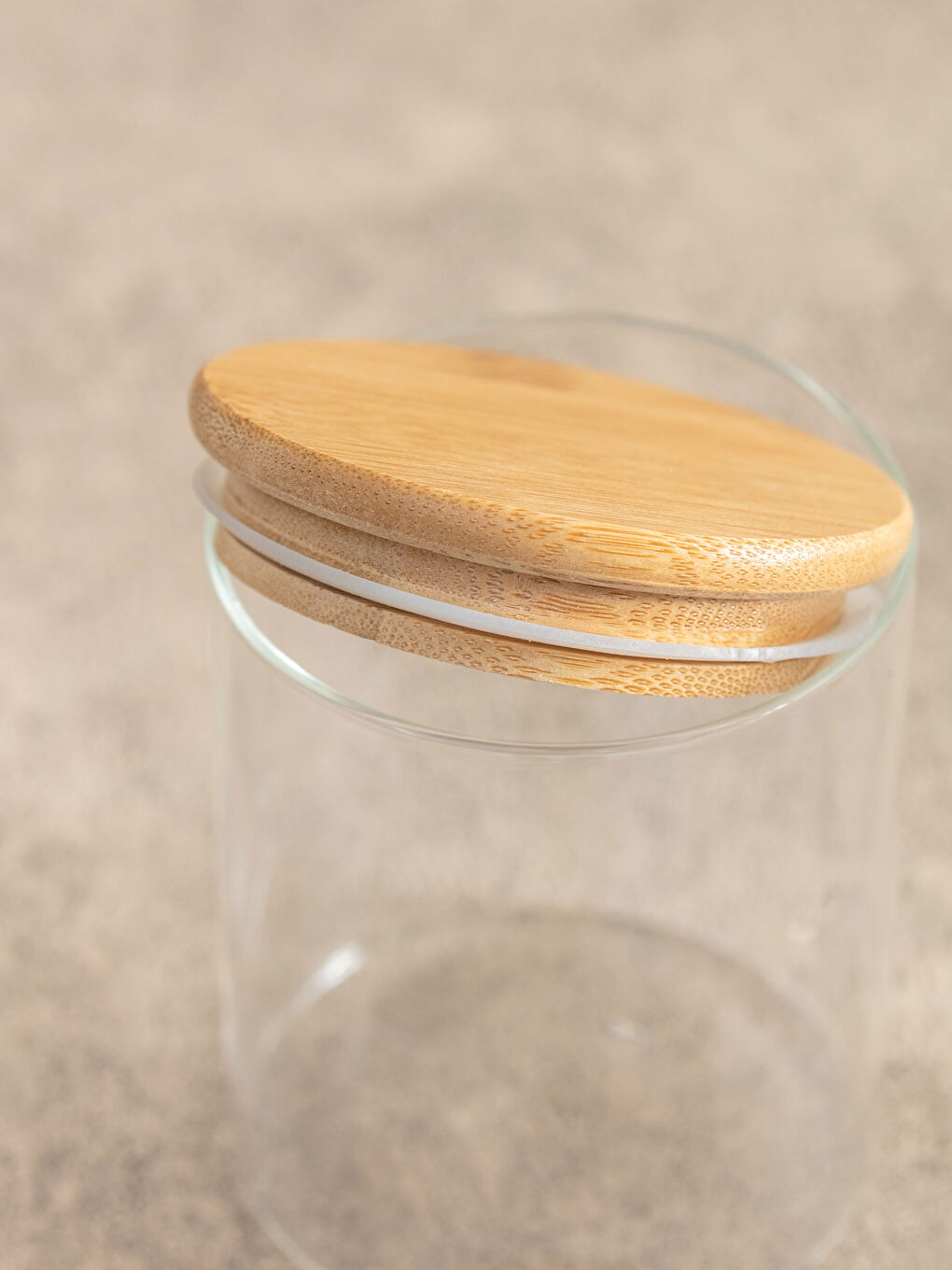 Renksiz Ahşap Kapaklı Cam Kavanoz 450 ml-3