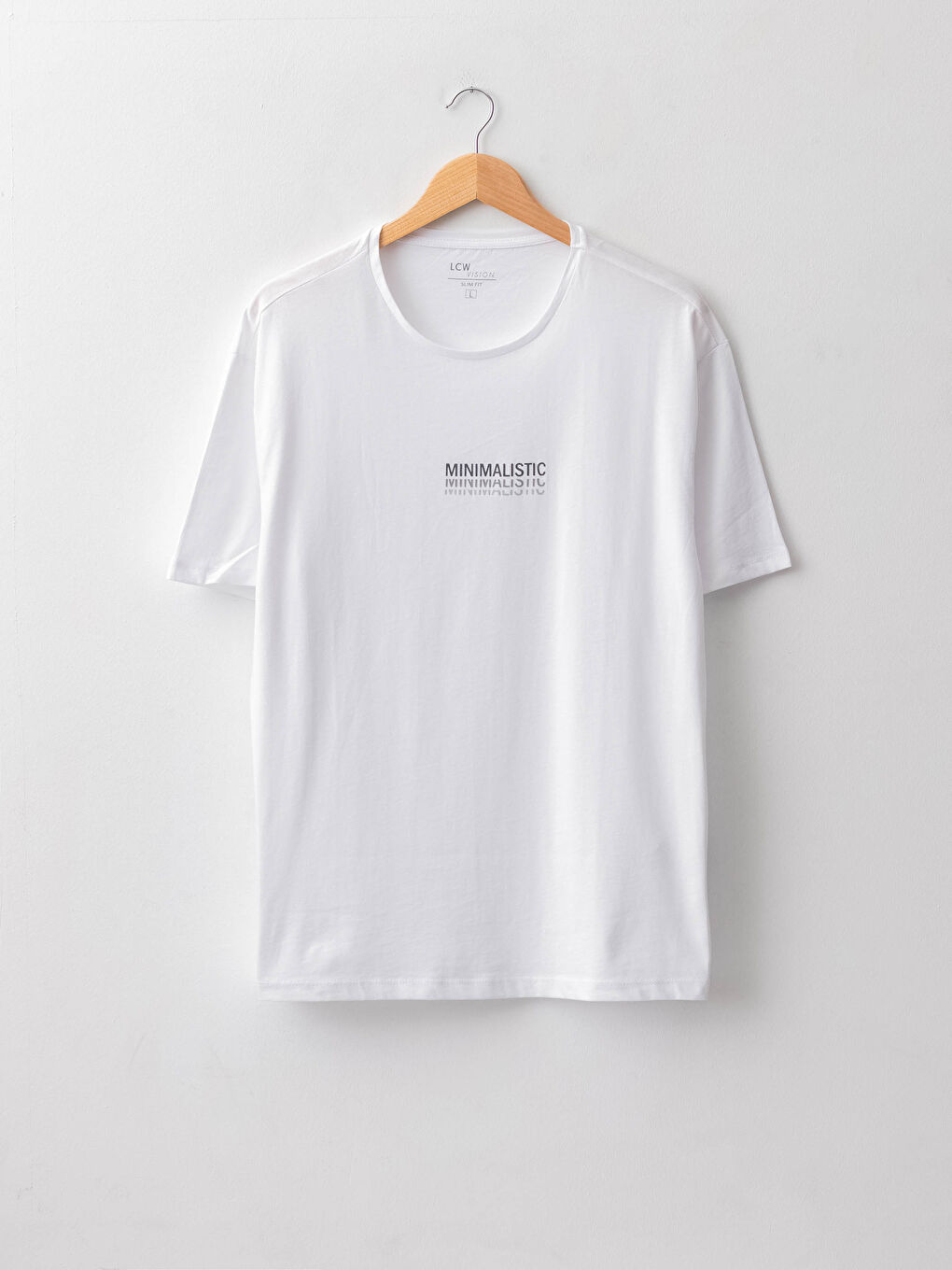 تيشيرت رجالي ياقة دائرية كم قصير مطبوع قطن ممشط-5