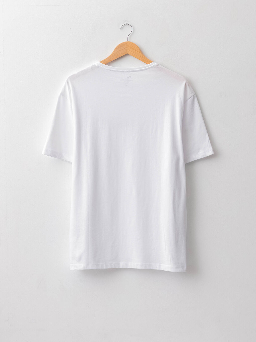 تيشيرت رجالي ياقة دائرية كم قصير مطبوع قطن ممشط-6