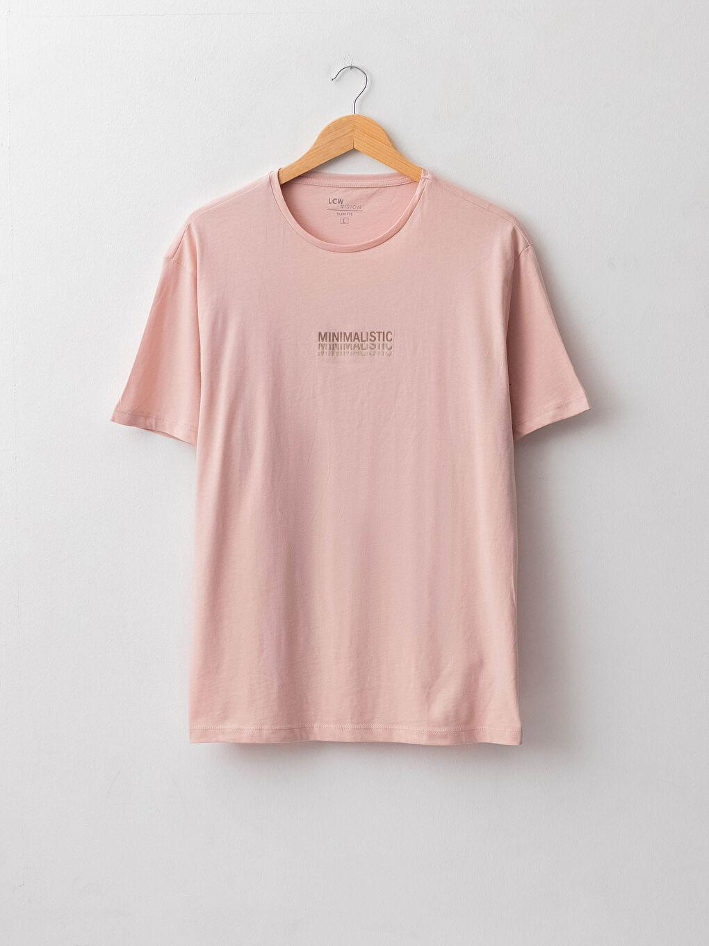 تيشيرت رجالي ياقة دائرية كم قصير مطبوع قطن ممشط-5