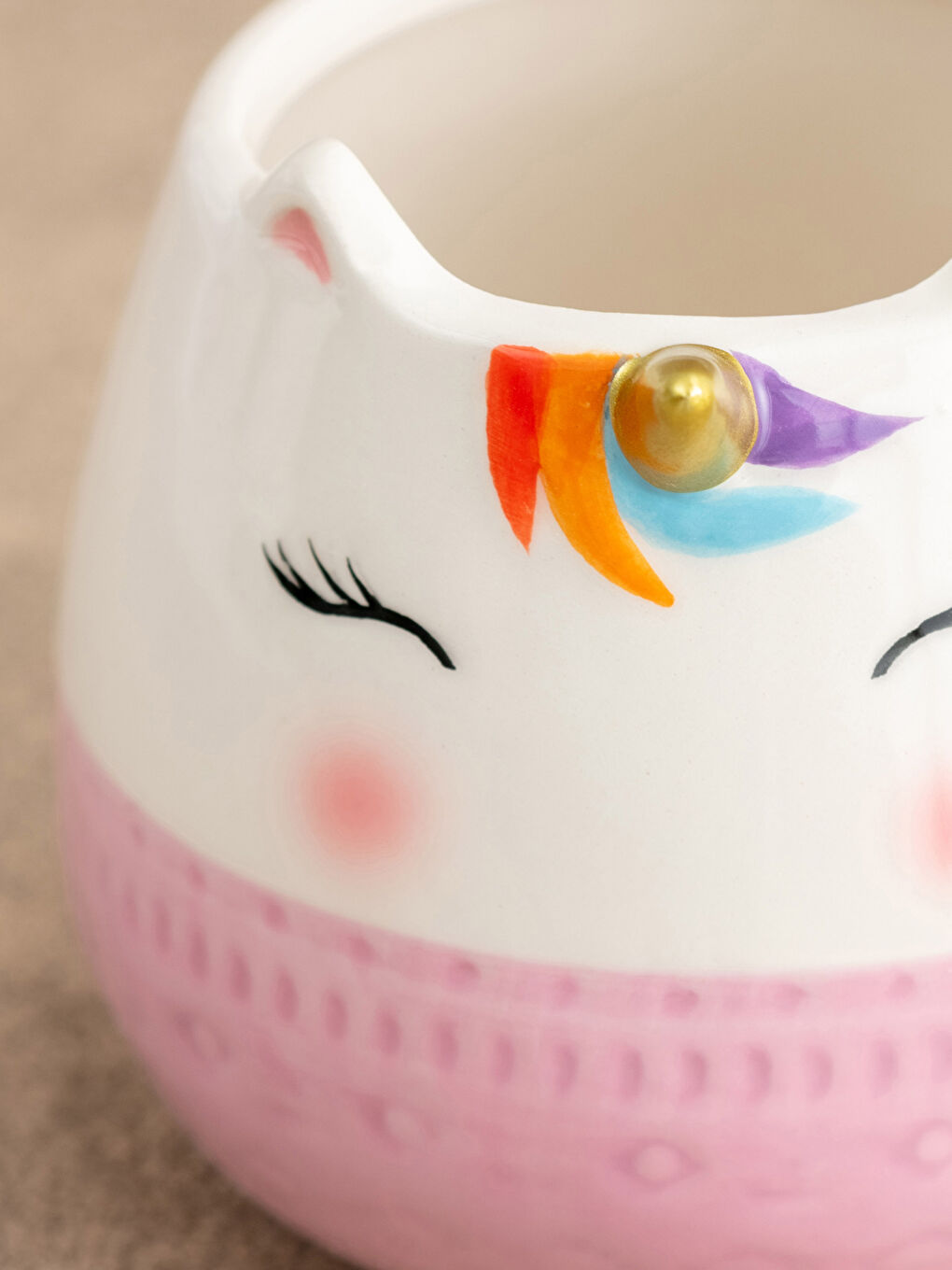 Karışık Desenli Seramik Kupa 13,5x9,5x13,6 cm-1