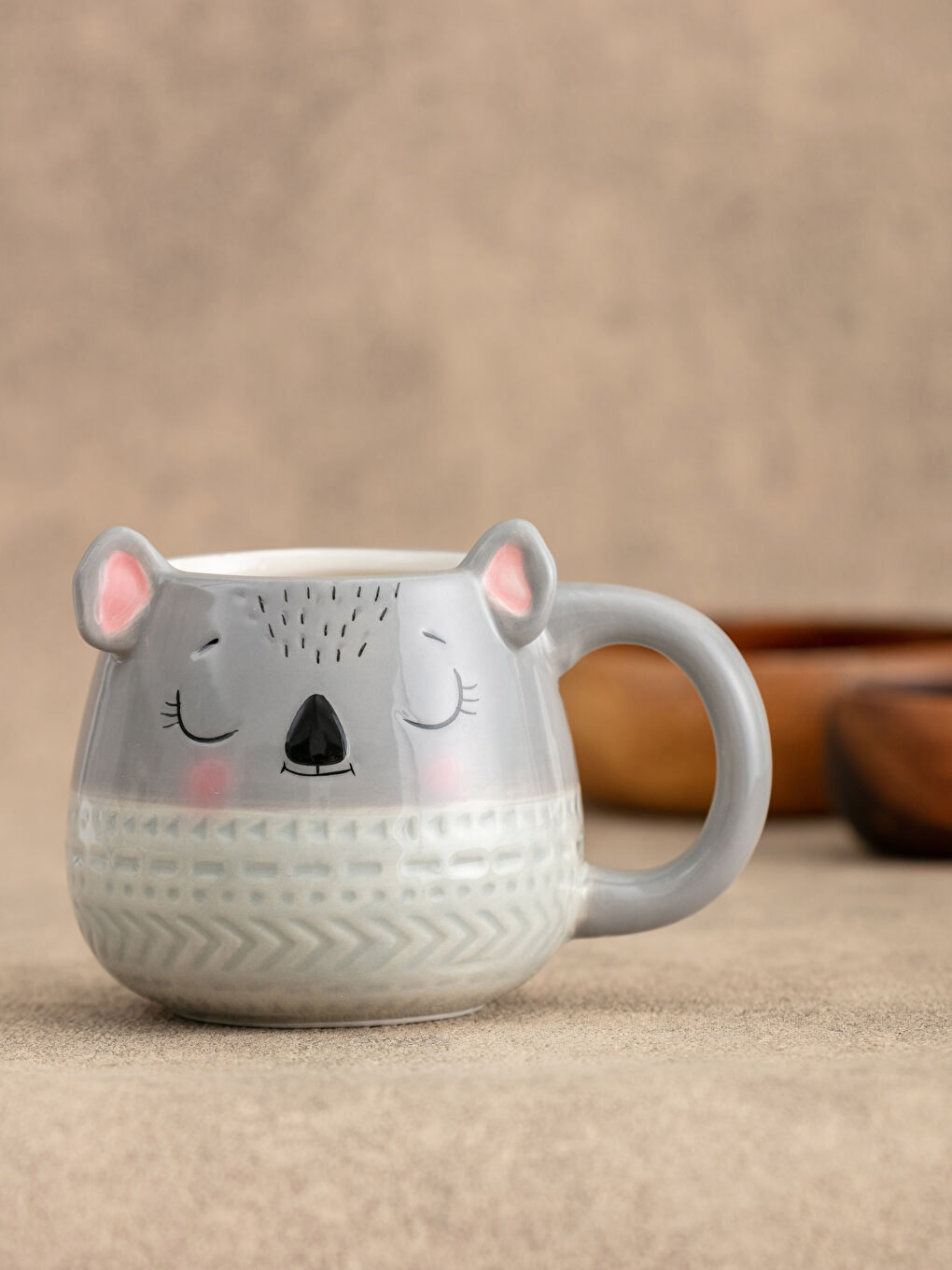 Karışık Desenli Seramik Kupa Bardak 13,5x9,5x9,6 cm