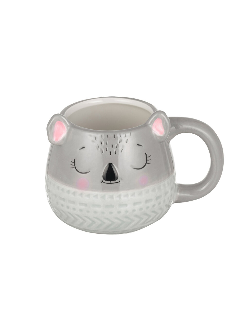 Karışık Desenli Seramik Kupa Bardak 13,5x9,5x9,6 cm-3