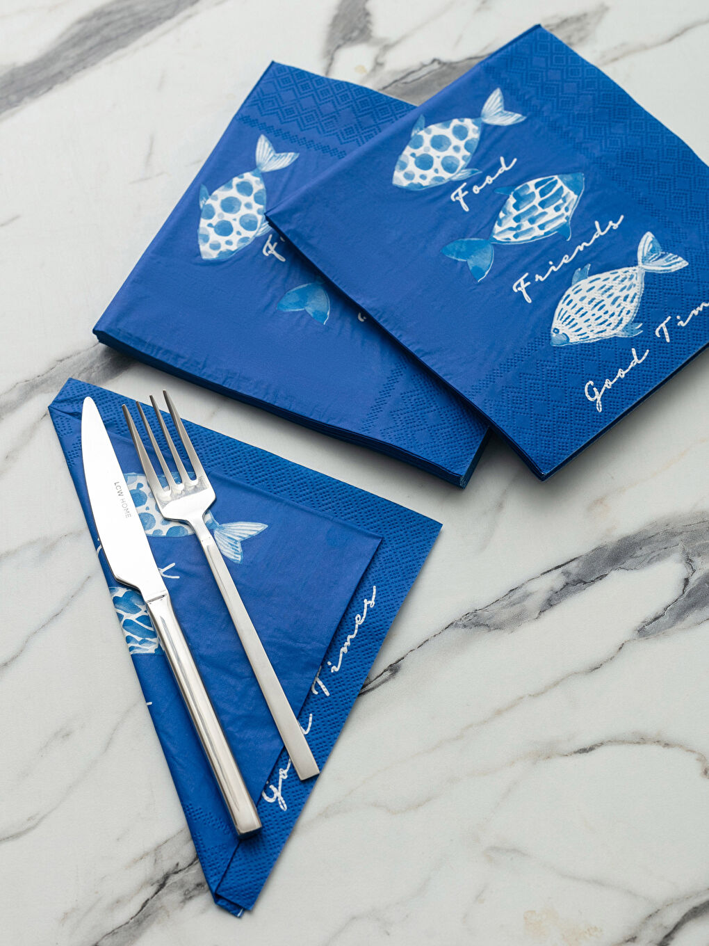 Karışık Deniz Temalı Kağıt Peçete 20'li 33x33 cm