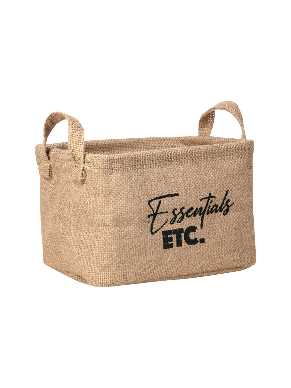 Slogan Printed Organizer Basket 20x16x14 Cm -S24264Z8-LQJ