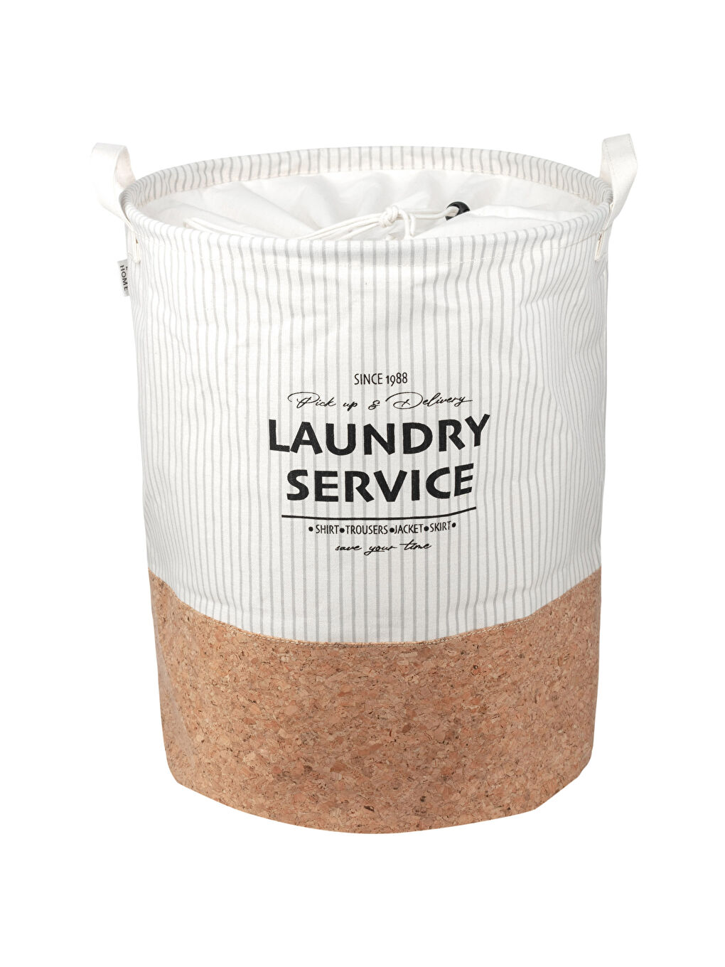 Slogan Printed Laundry Basket 30x40 Cm -S24265Z8-F9C