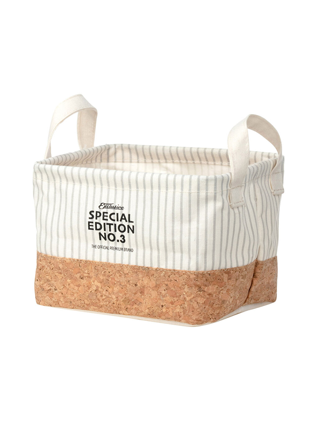 Slogan Printed Organizer Basket 20x16x14 Cm -S24268Z8-F9C
