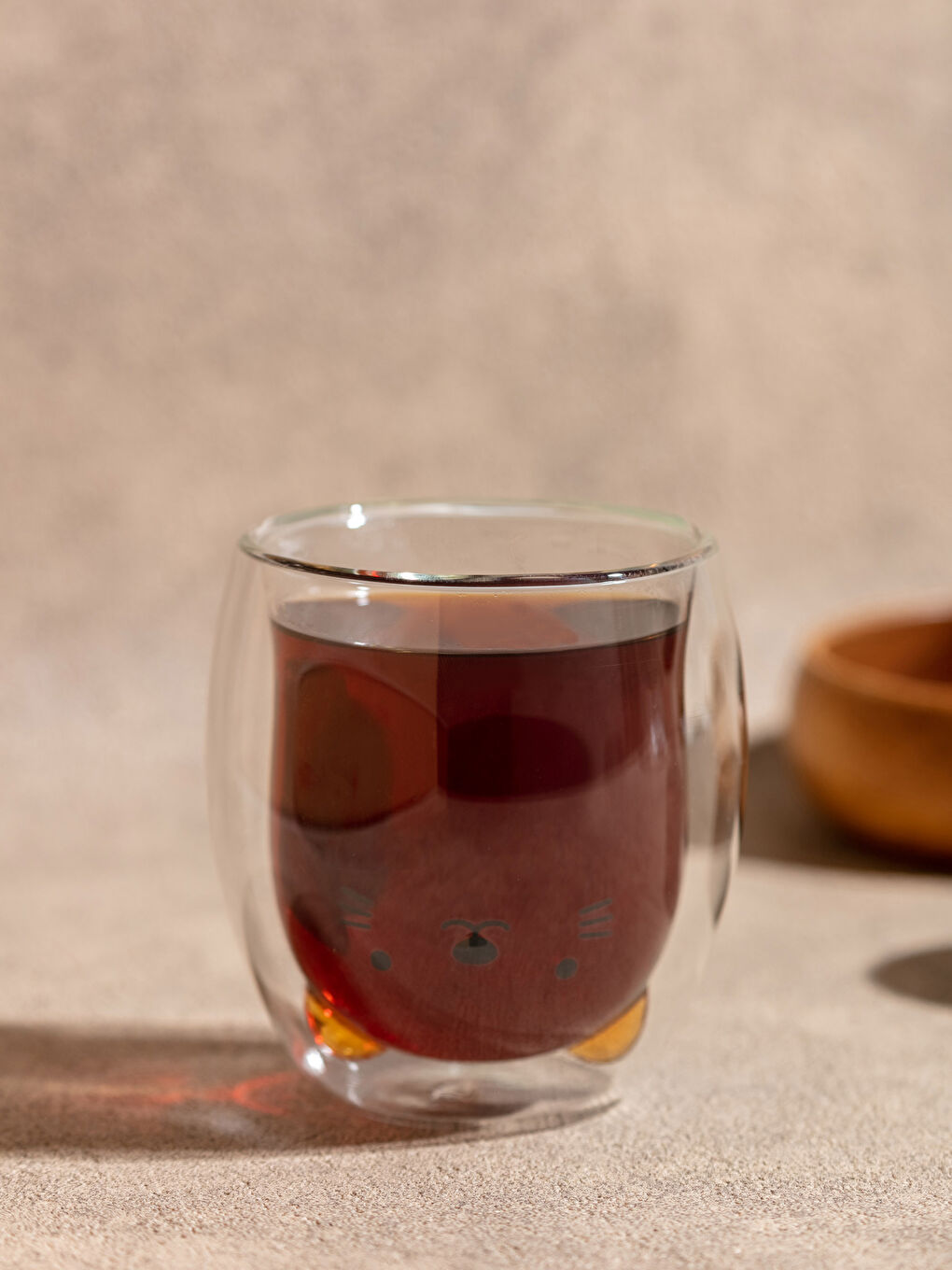 Renksiz Çift Cidarlı Cam Kupa Bardak 220 ml