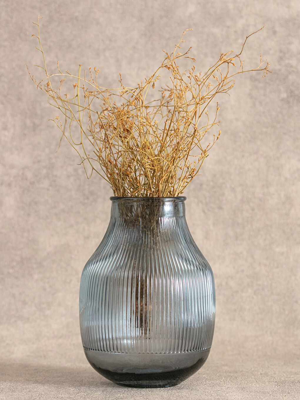 Gri Dekoratif Cam Vazo 14,5x 20,8 cm