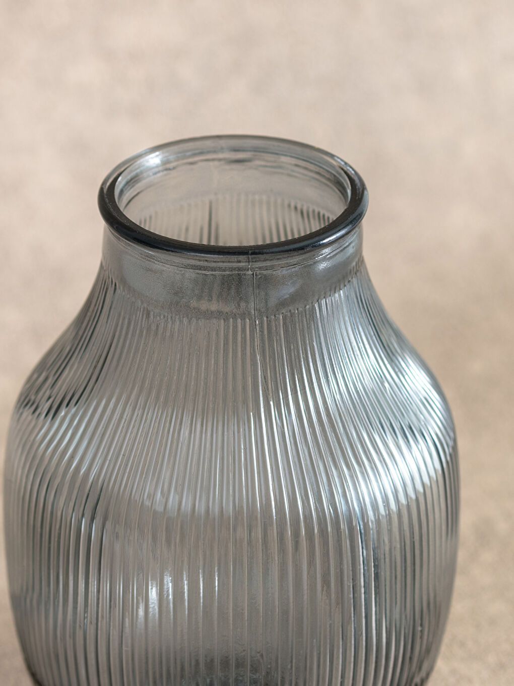 Gri Dekoratif Cam Vazo 14,5x 20,8 cm-2