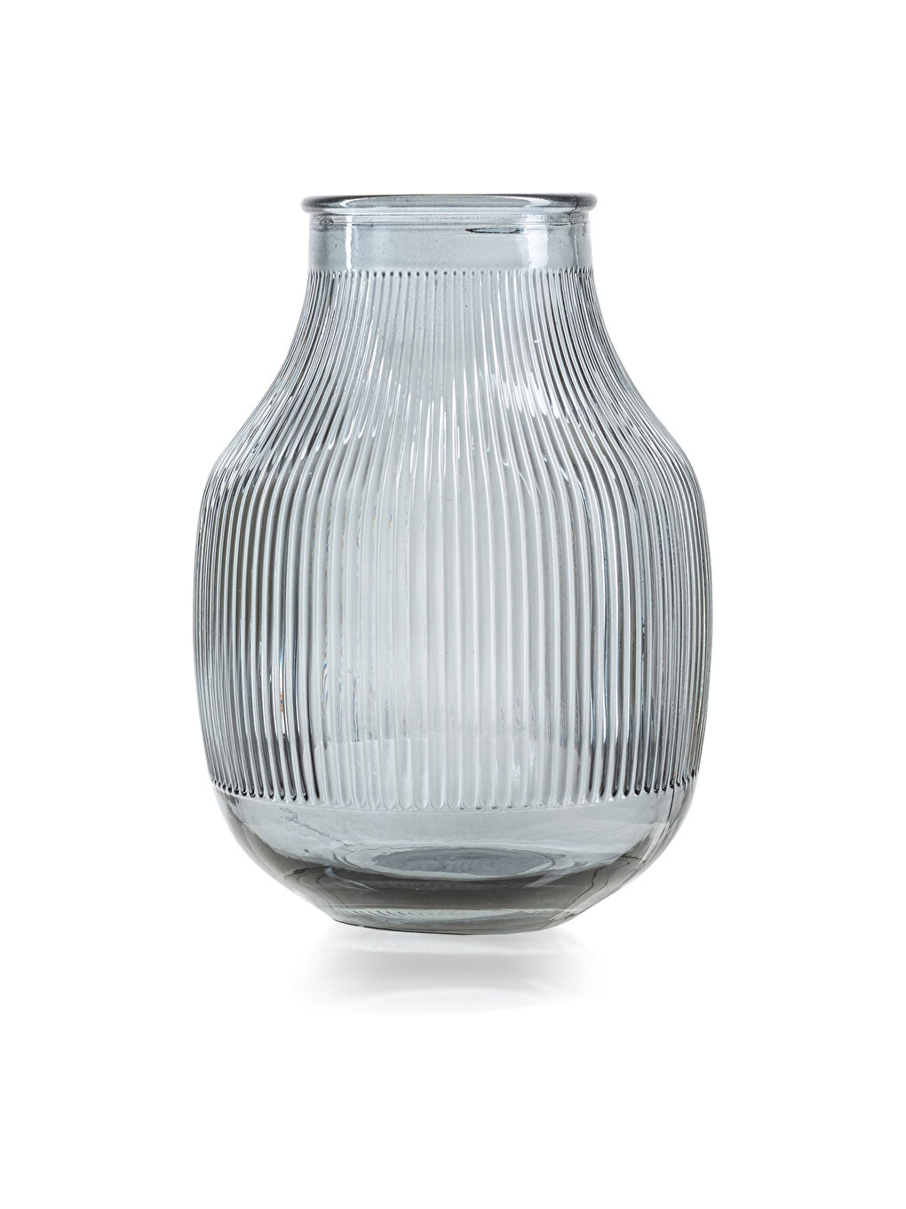 Gri Dekoratif Cam Vazo 14,5x 20,8 cm-3