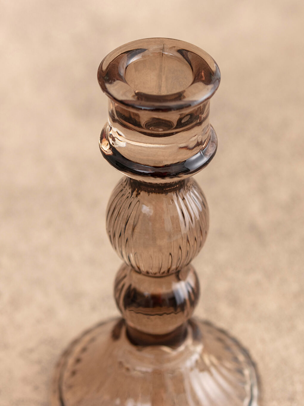 Kahverengi Dekoratif Cam Mumluk 4x8x15 cm-2