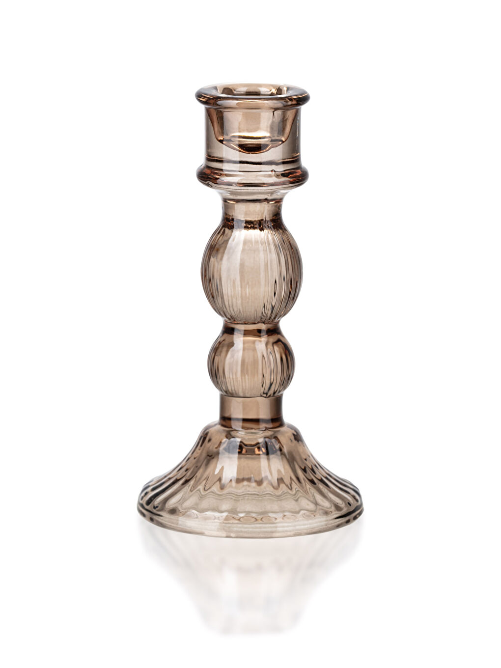 Kahverengi Dekoratif Cam Mumluk 4x8x15 cm-3