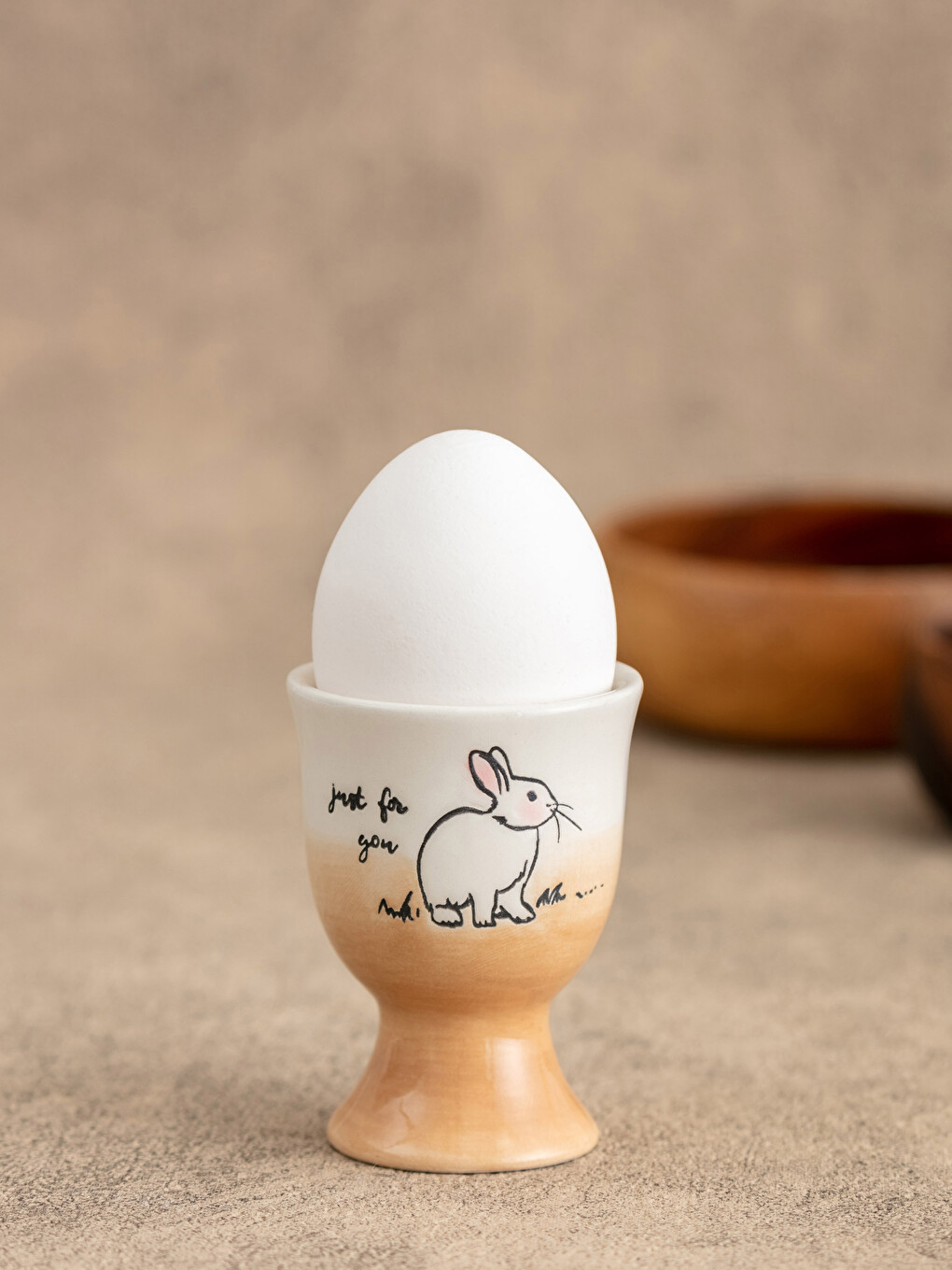  Cupă De Ou Din Ceramică Cu Model 5.1x5.1x7.2 Cm