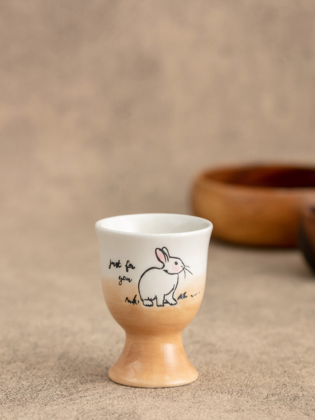 Cupă De Ou Din Ceramică Cu Model 5.1x5.1x7.2 Cm-1