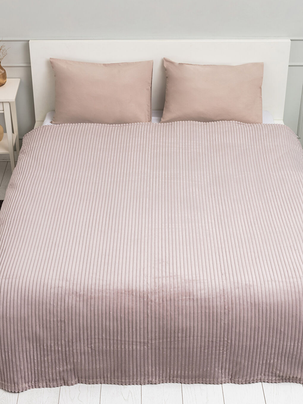 Двуспальное мягкое текстурированное одеяло 200x220 см-1
