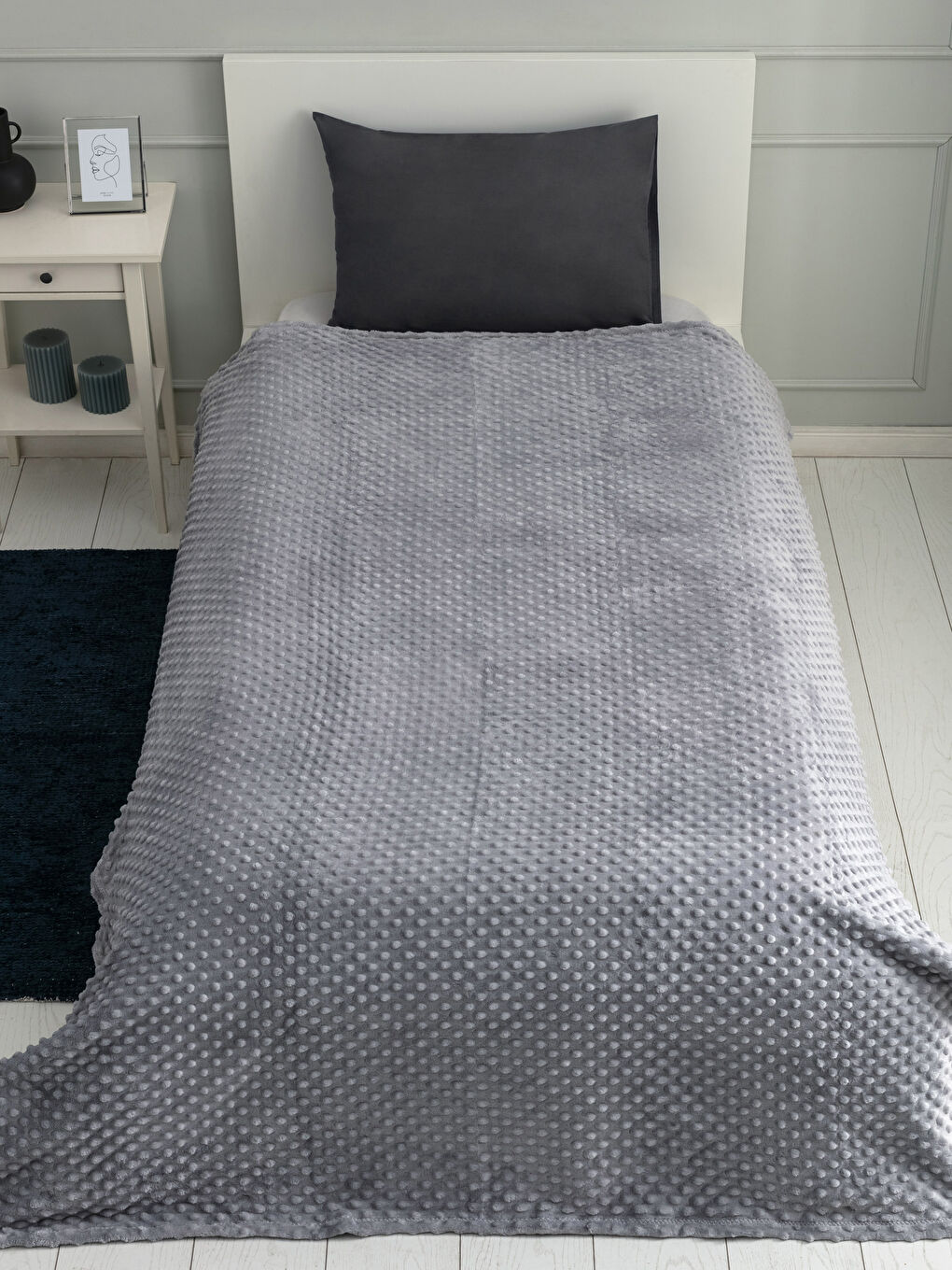 LCW HOME Single Bud Patterned Soft Textured Blanket 150x220 Cm -S26250Z8-CYY