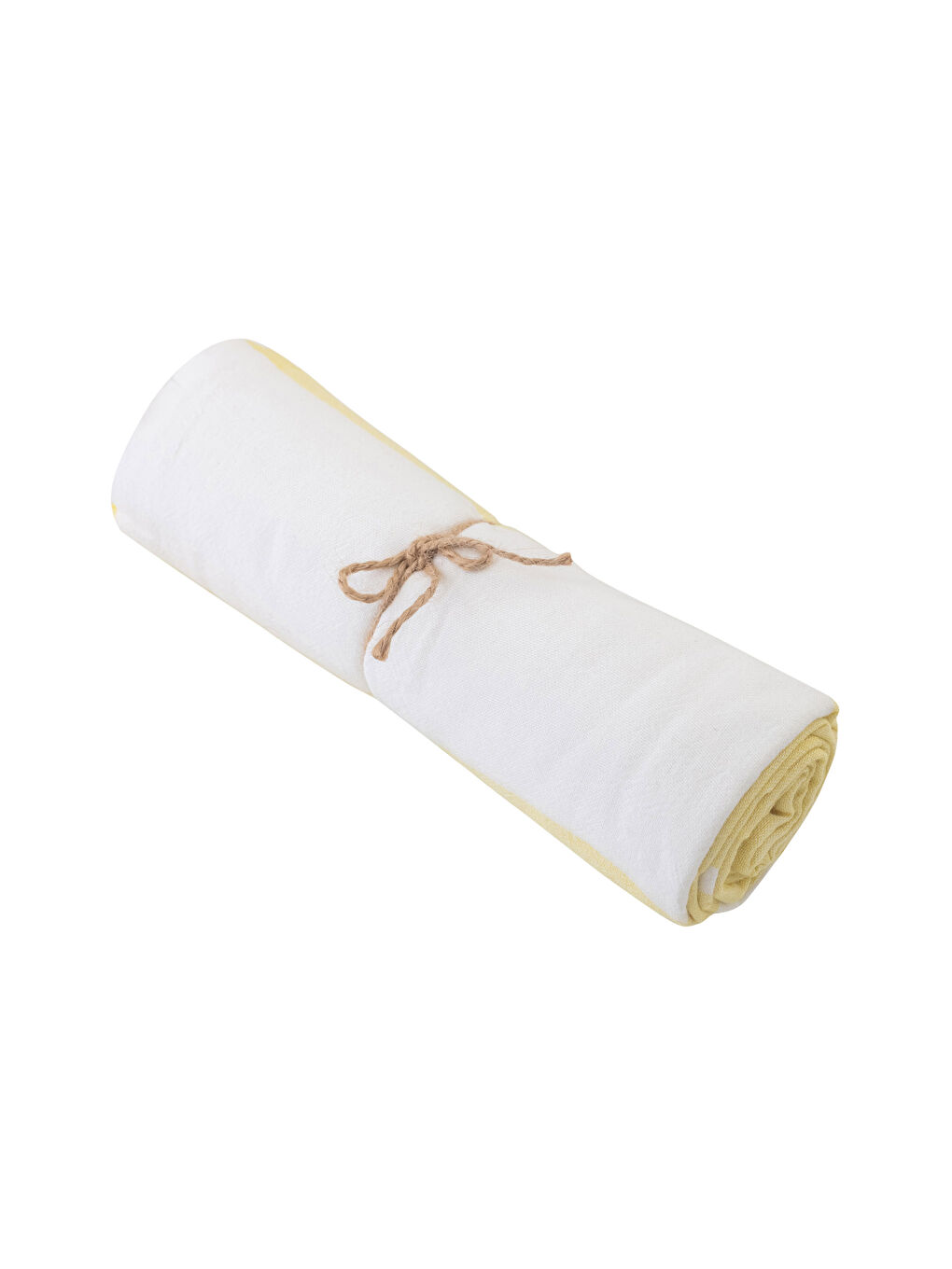 Sarı Desenli Püsküllü Peştamal Plaj Havlusu 90x150 cm-3