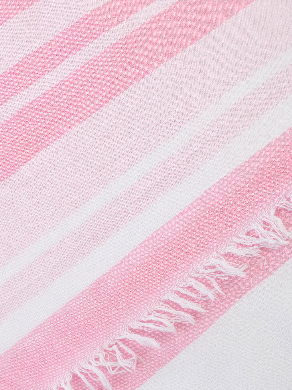 Pembe Desenli Püsküllü Peştamal Plaj Havlusu 90x150 cm-2