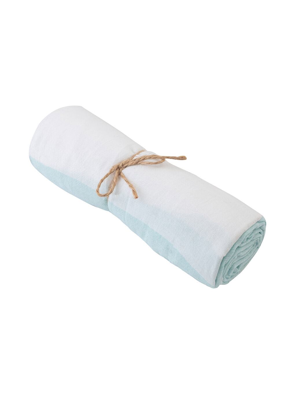 Yeşil Desenli Püsküllü Peştamal Plaj Havlusu 90x150 cm-3