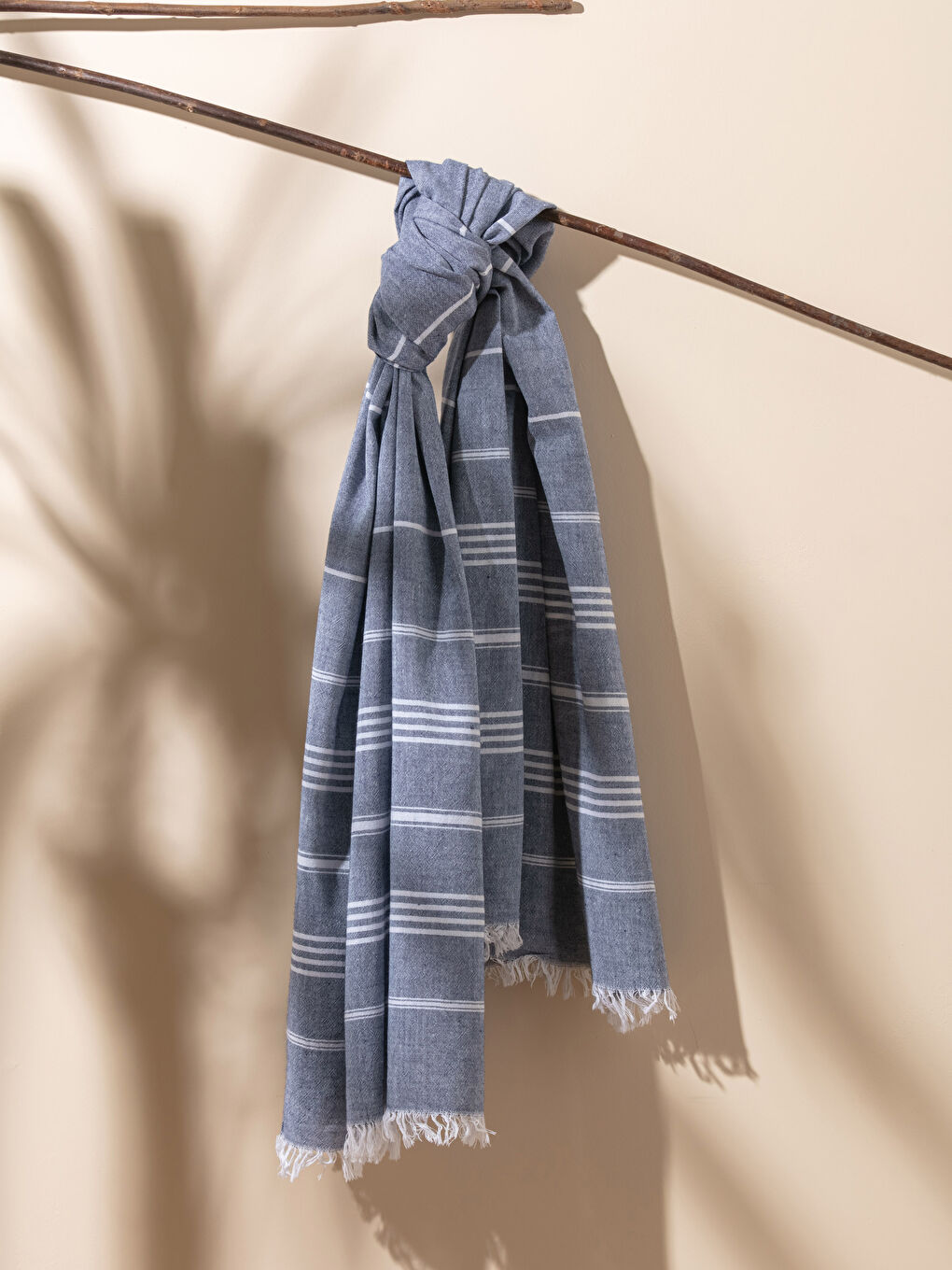 LCW HOME Striped Fringed Pestemal Towel 90x150 Cm -S27934Z8-R4N