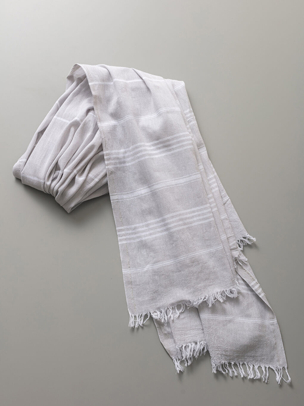 Striped Fringed Pestemal Towel 90x150 Cm -S27934Z8-RGC