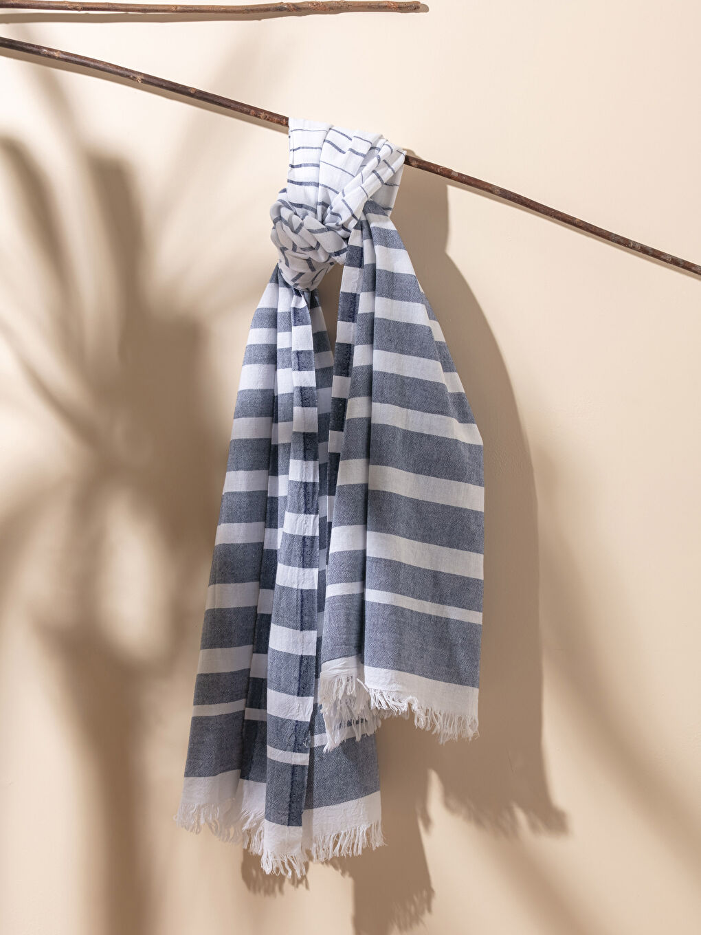Color Block Tasseled Peshtemal Beach Towel 90x150 Cm -S27935Z8-QMW