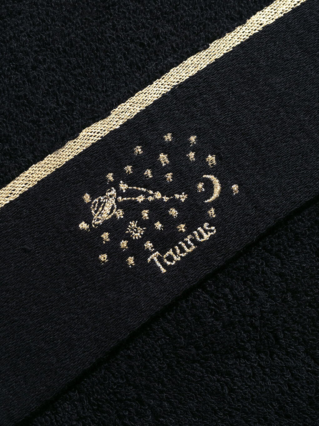 Taurus Horoscope Embroidery Detailed Curl Hand Towel 30x50 Cm-2