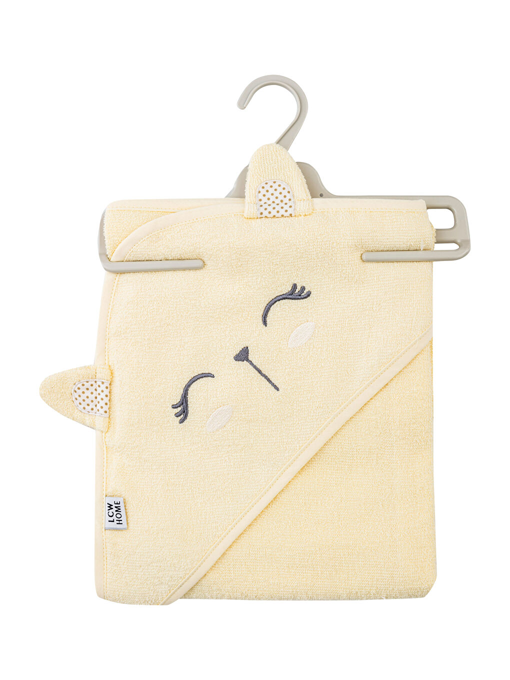 Embroidery Detailed Curl Baby Girl Swaddle Towel 75x75 Cm -S28160Z1-FQJ