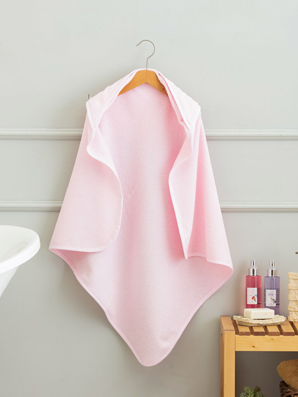 Prosop Înfășător pentru Fetițe Detaliat cu Broderie 75x75 Cm-1