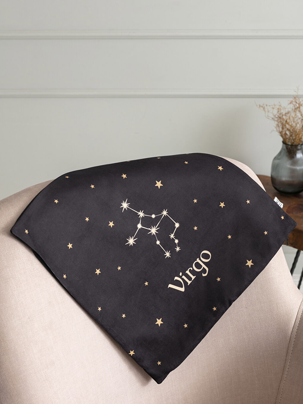 Virgo Zodiac Patterned Cushion Cover 45x45 Cm -S28195Z8-F9C