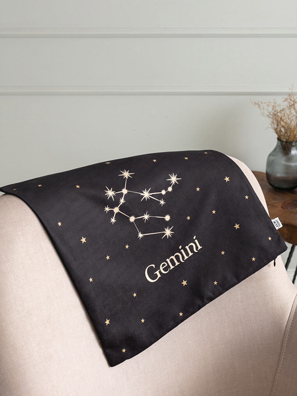 Gemini Zodiac Patterned Cushion Cover 45x45 Cm -S28197Z8-F9C