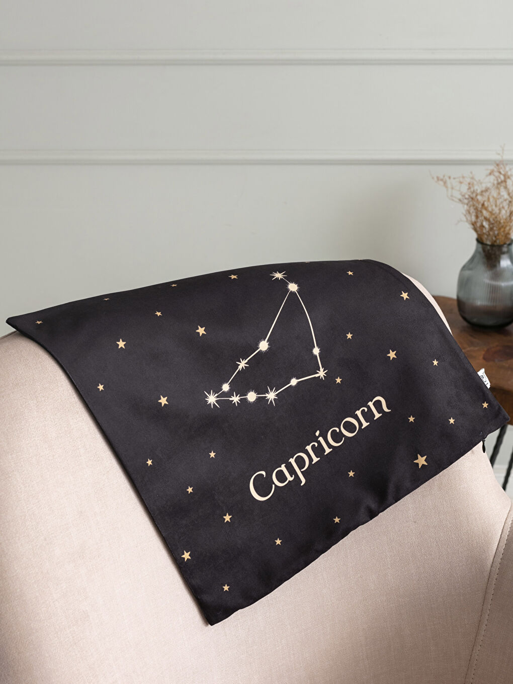 Capricorn Zodiac Patterned Cushion Cover 45x45 Cm -S28200Z8-F9C