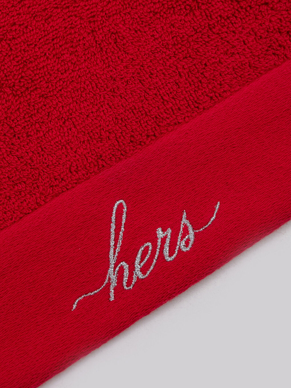 Valentine's Day Themed Embroidery Detailed Curl Hand Towel 30x50 Cm-2