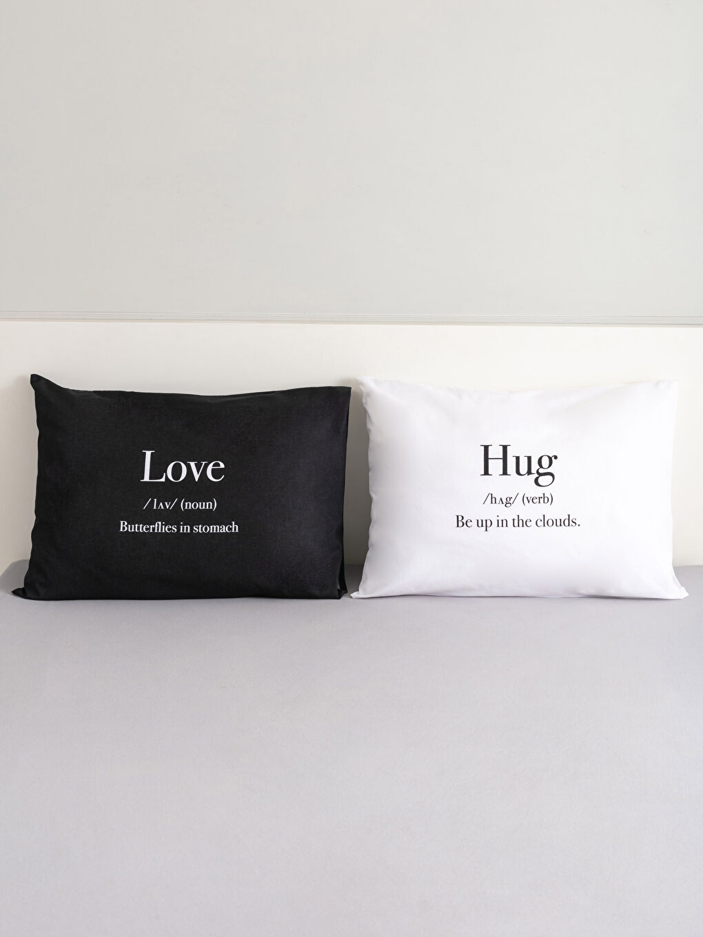 Valentine's Day Themed Letter Printed Pillow Case 2 Pcs 50x70 Cm -S28627Z8-LQJ