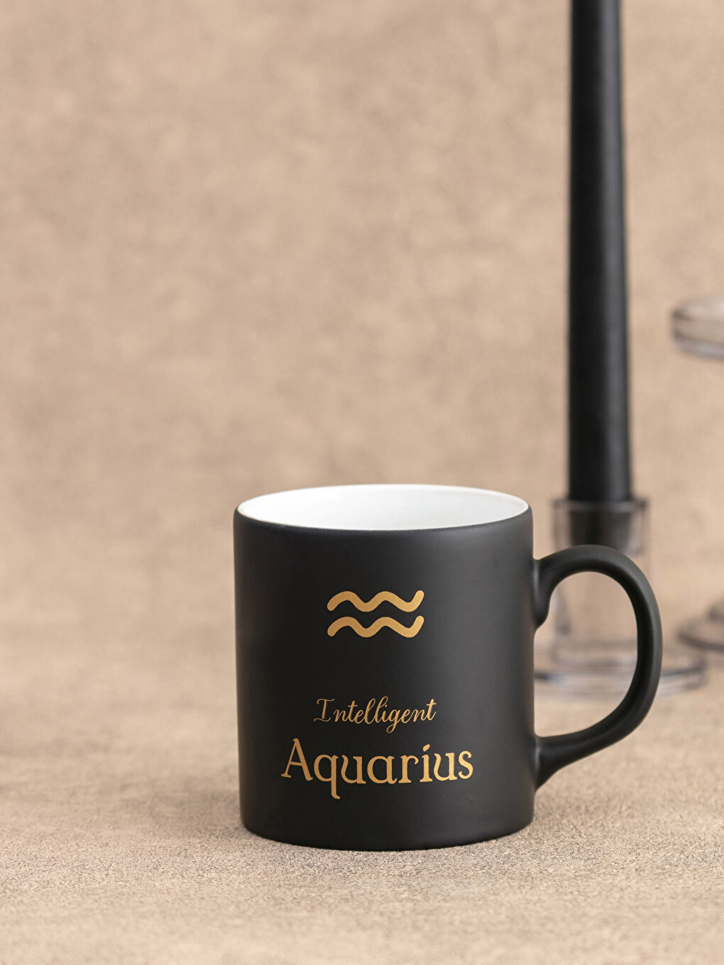 LCW HOME Aquarius Sign Printed Ceramic Mug Cup 320 Ml -S29526Z8-F9C