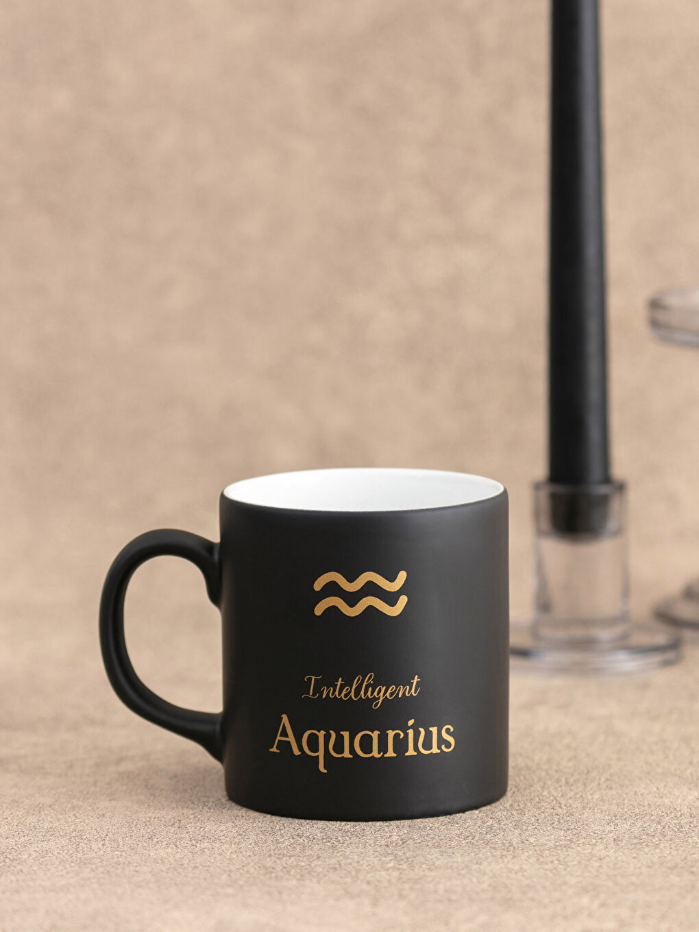 LCW HOME Aquarius Sign Printed Ceramic Mug Cup 320 Ml -S29526Z8-F9C