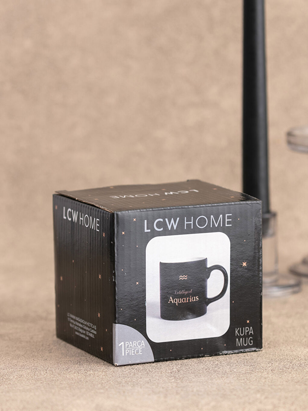 LCW HOME Aquarius Sign Printed Ceramic Mug Cup 320 Ml -S29526Z8-F9C