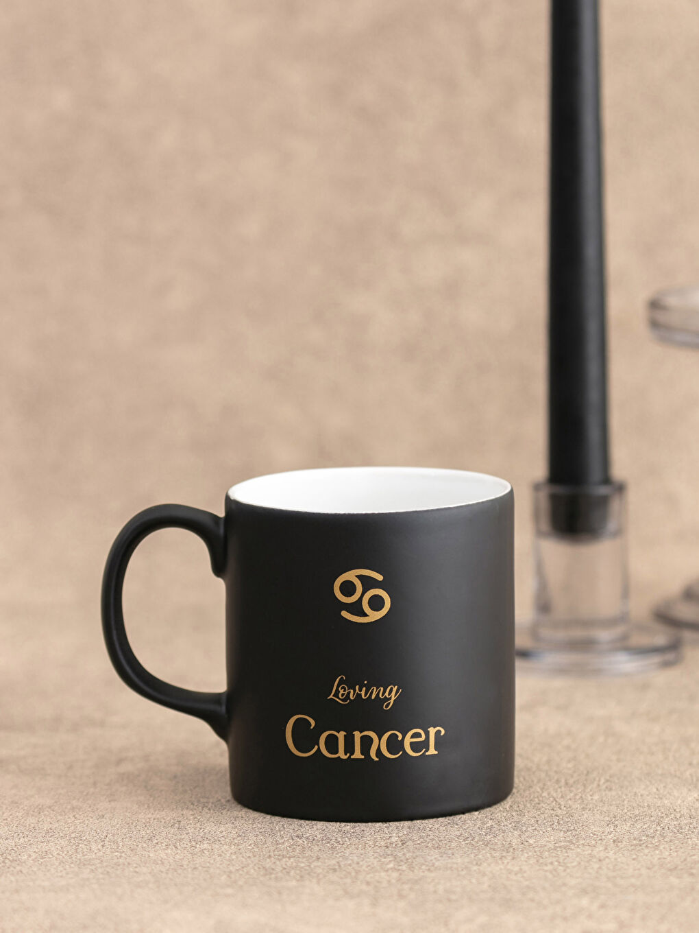 Karışık Yengeç Burç Baskılı Seramik Kupa Bardak 320 ml-1