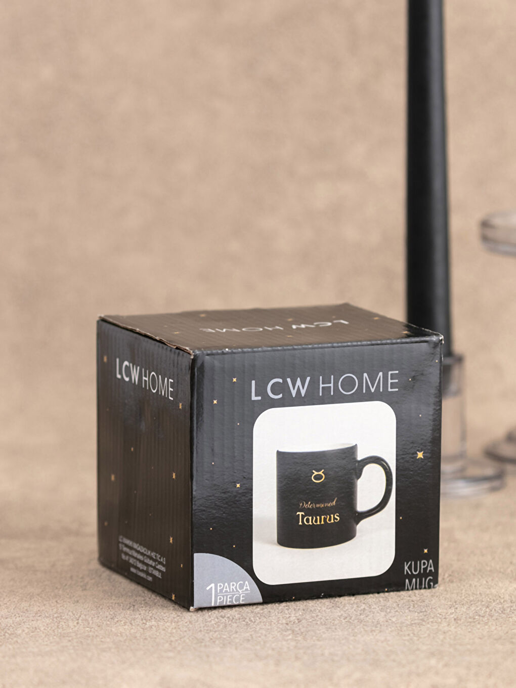 LCW HOME Taurus Zodiac Printed Ceramic Mug Cup 320 Ml -S29541Z8-F9C