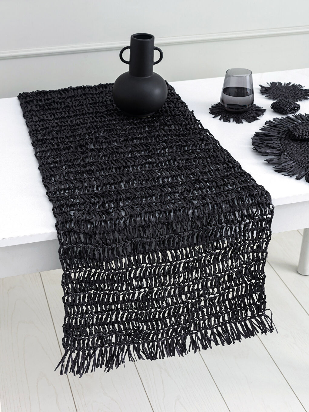 Self Patterned Tasseled Runner 45x150 Cm -S2AE32Z8-HEG